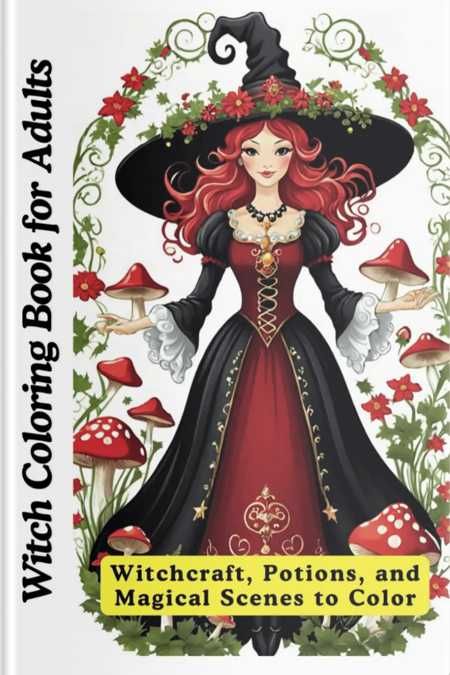 Witch Coloring Book for Adults – Magical Art Therapy
