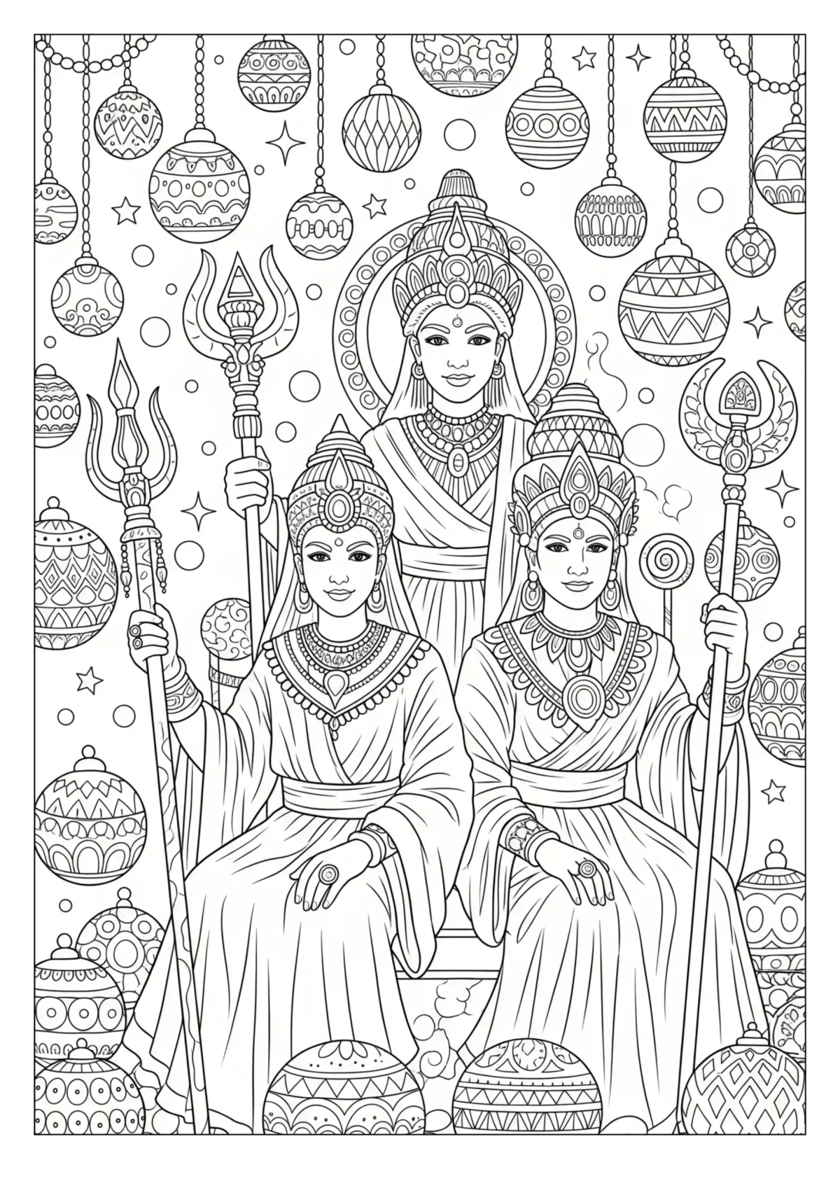 celestial coloring book image