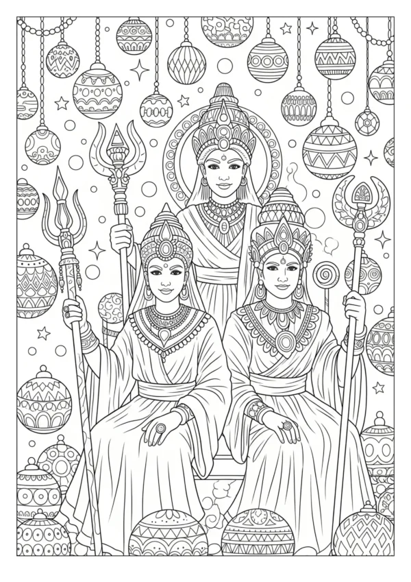 celestial coloring book image
