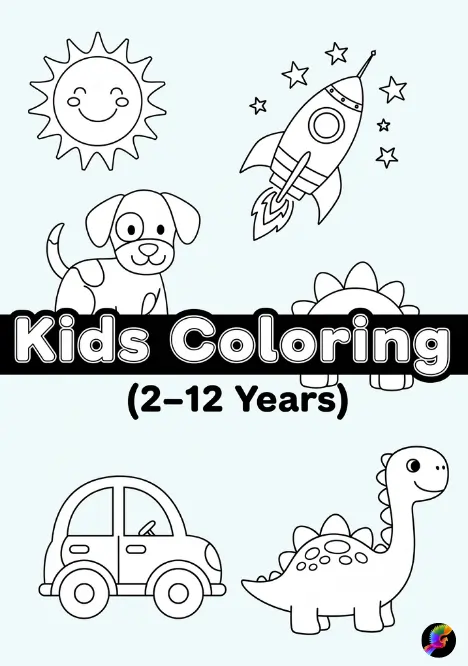 Kids coloring pages ages 2–12