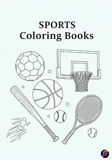 Sports and games coloring pages