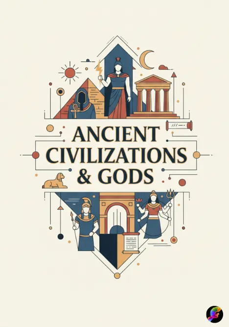 Ancient civilizations and gods coloring pages