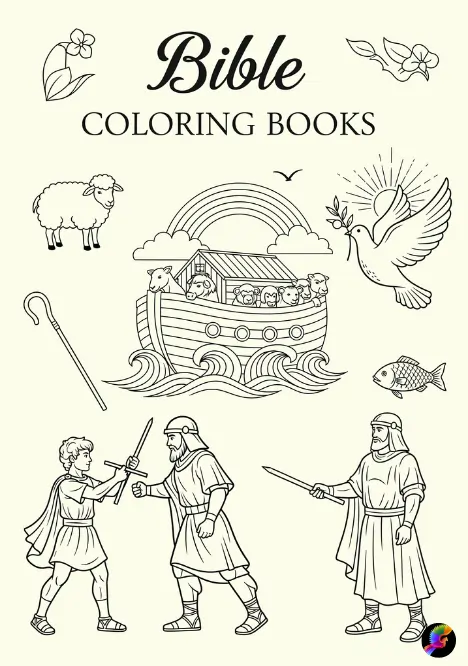 Bible stories and religious coloring pages