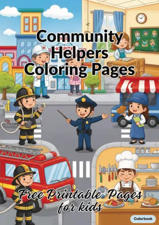 free Community Helpers Coloring book
