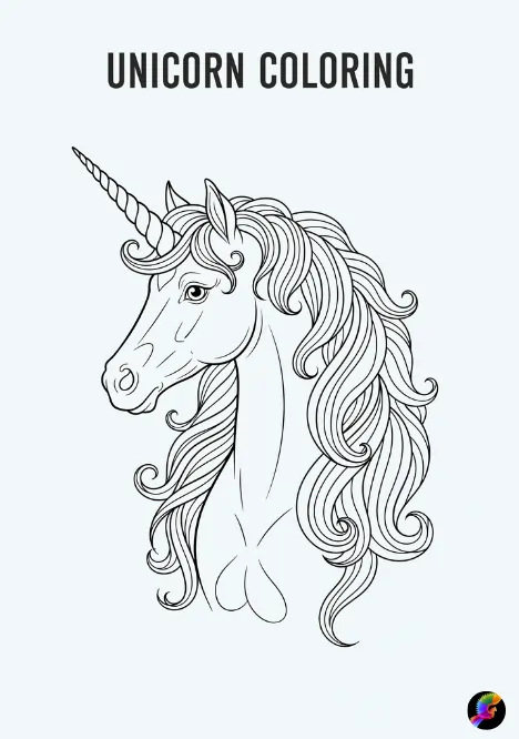 Unicorn coloring pages